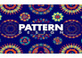 design pattern in geometric  floral abstract halftone